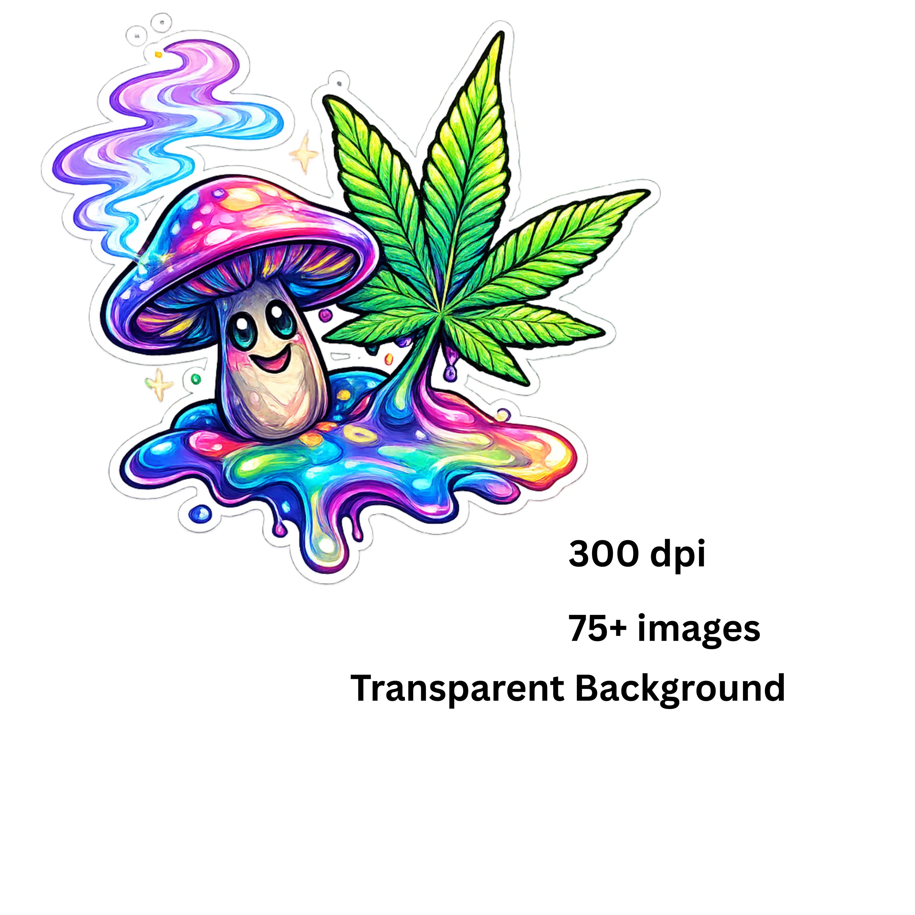 420 Clipart PNG Bundle for stickers and digital products