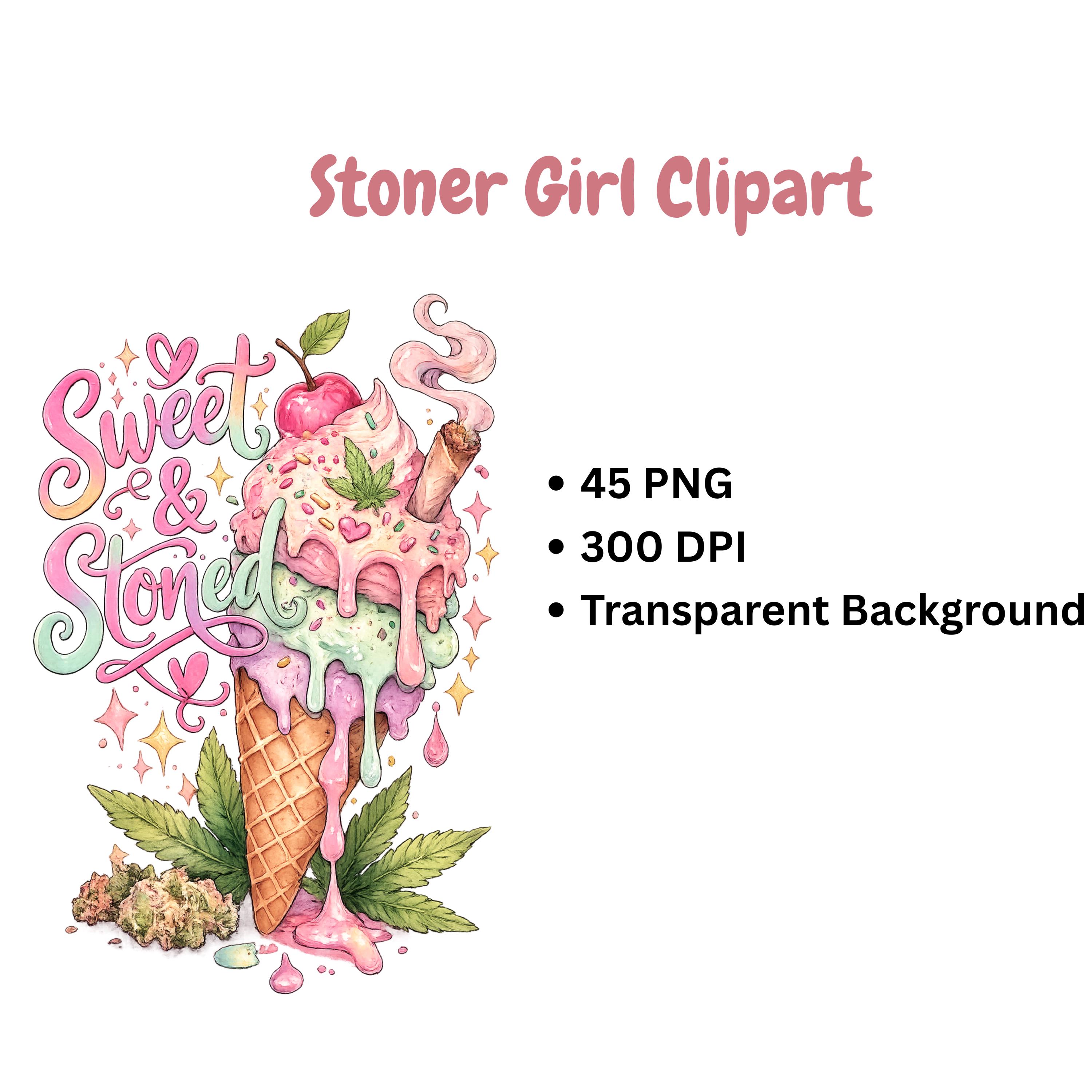 420 Clipart PNG Bundle design elements preview