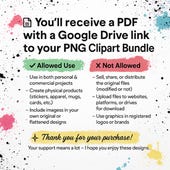 Produktansicht von Watercolor Christmas Clipart Bundle – Bild 10