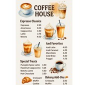 Produktansicht von Watercolor Coffee Clipart PNG Bundle – Bild 2