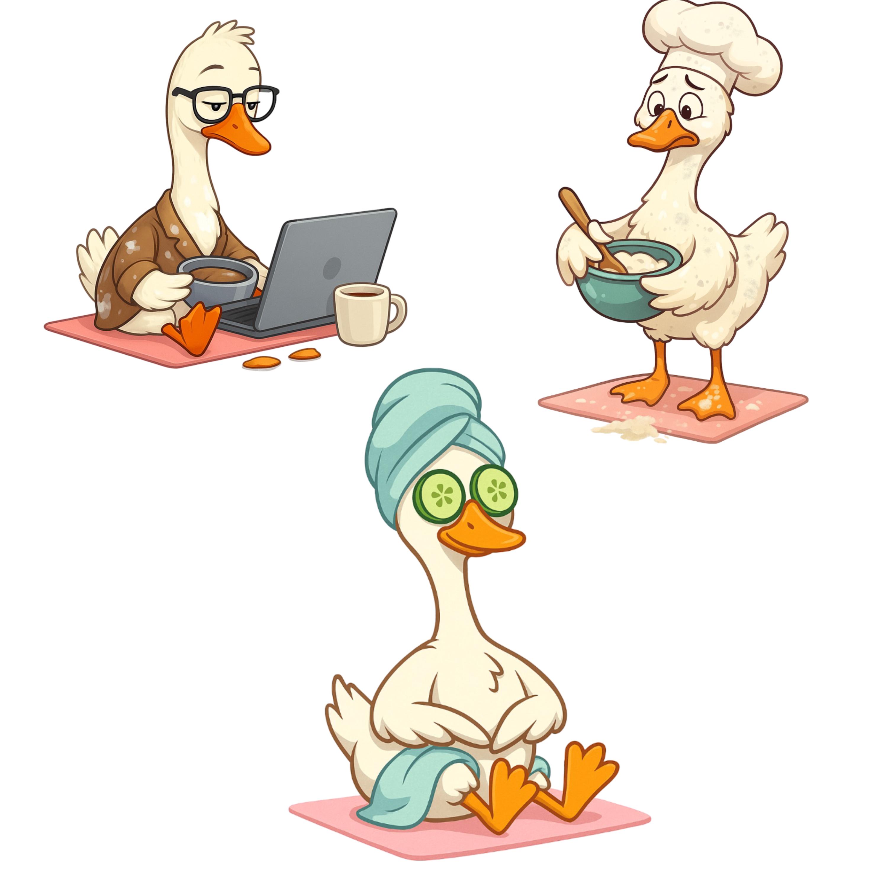 Silly Goose Clipart PNG Bundle gallery preview