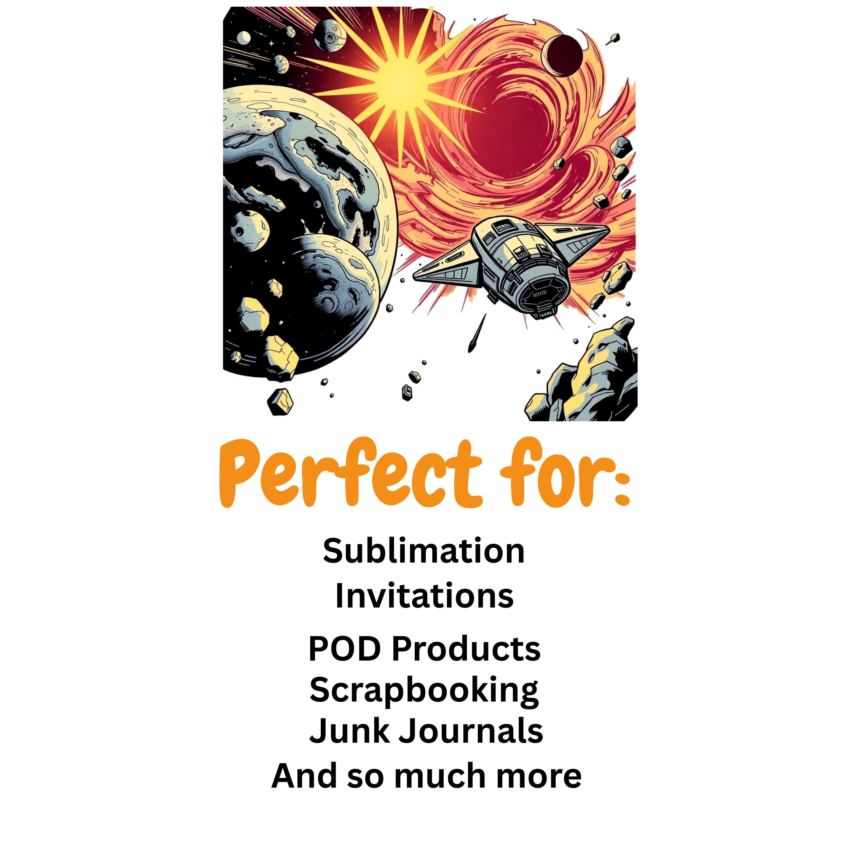 Galaxy Clipart PNG Bundle design elements preview
