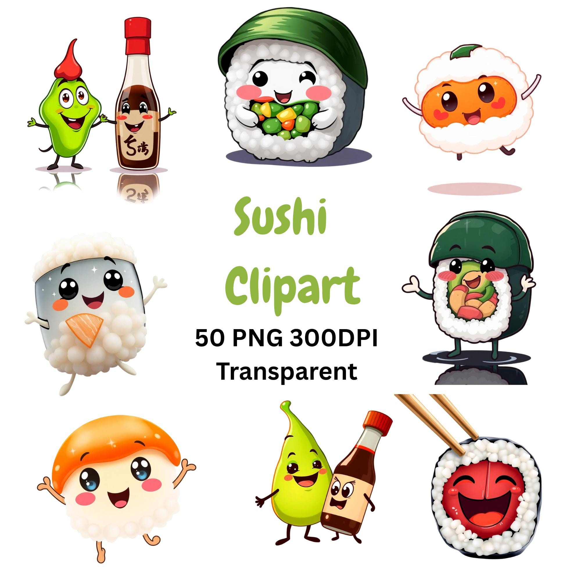 Food Clipart PNG Bundle main preview with transparent PNG graphics
