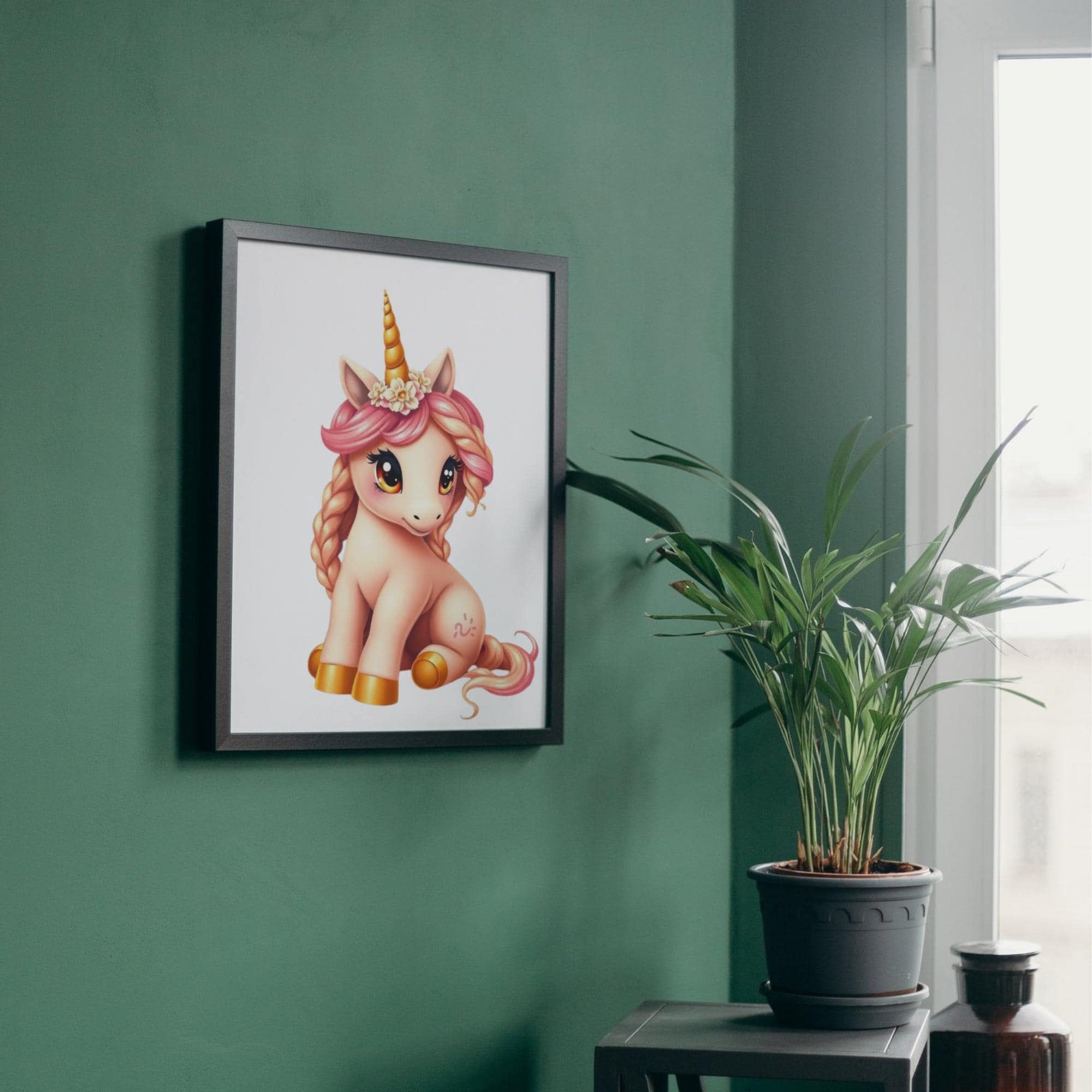 Rainbow Unicorn Clipart PNG Bundle gallery preview