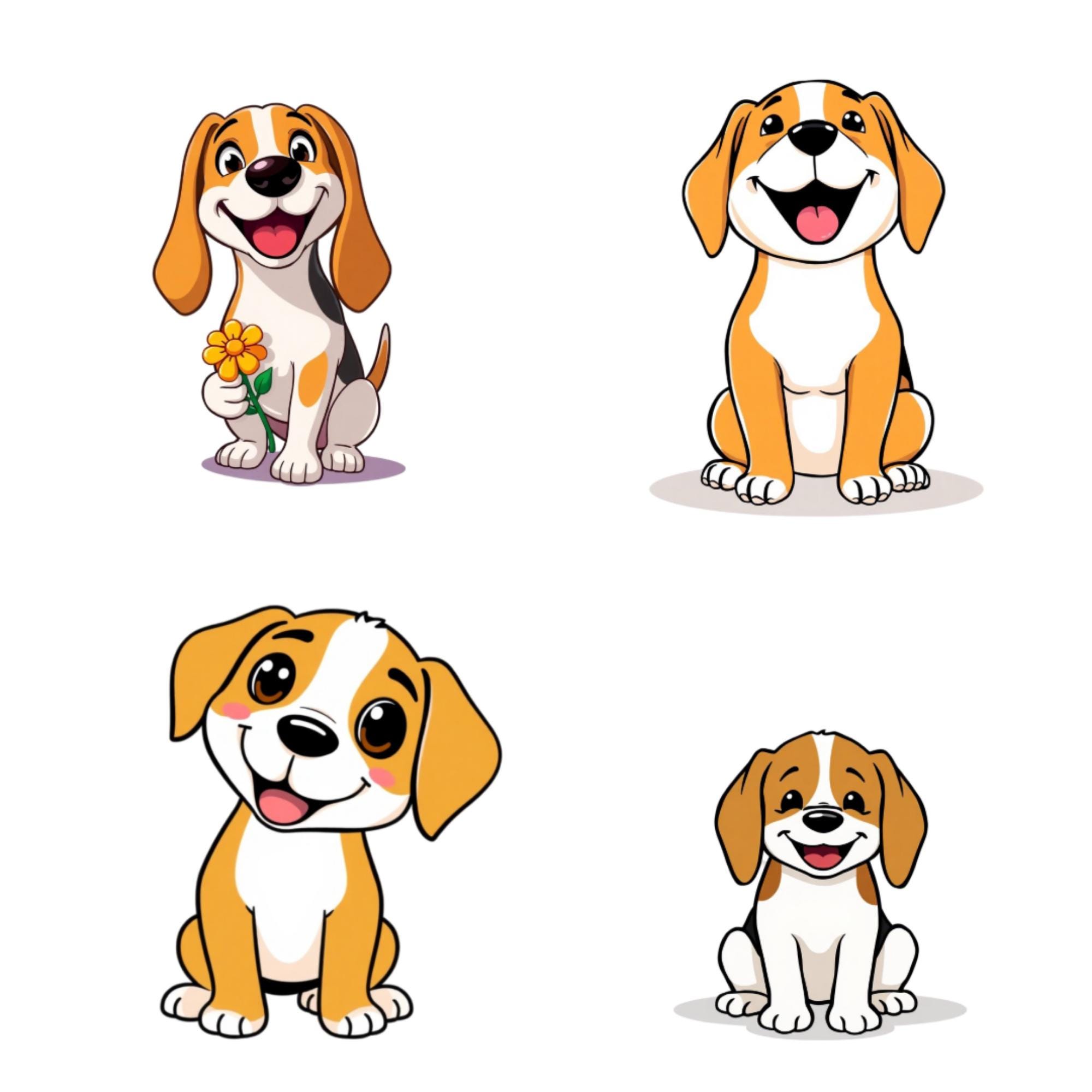 Dog Clipart PNG Bundle for Canva and small business designs