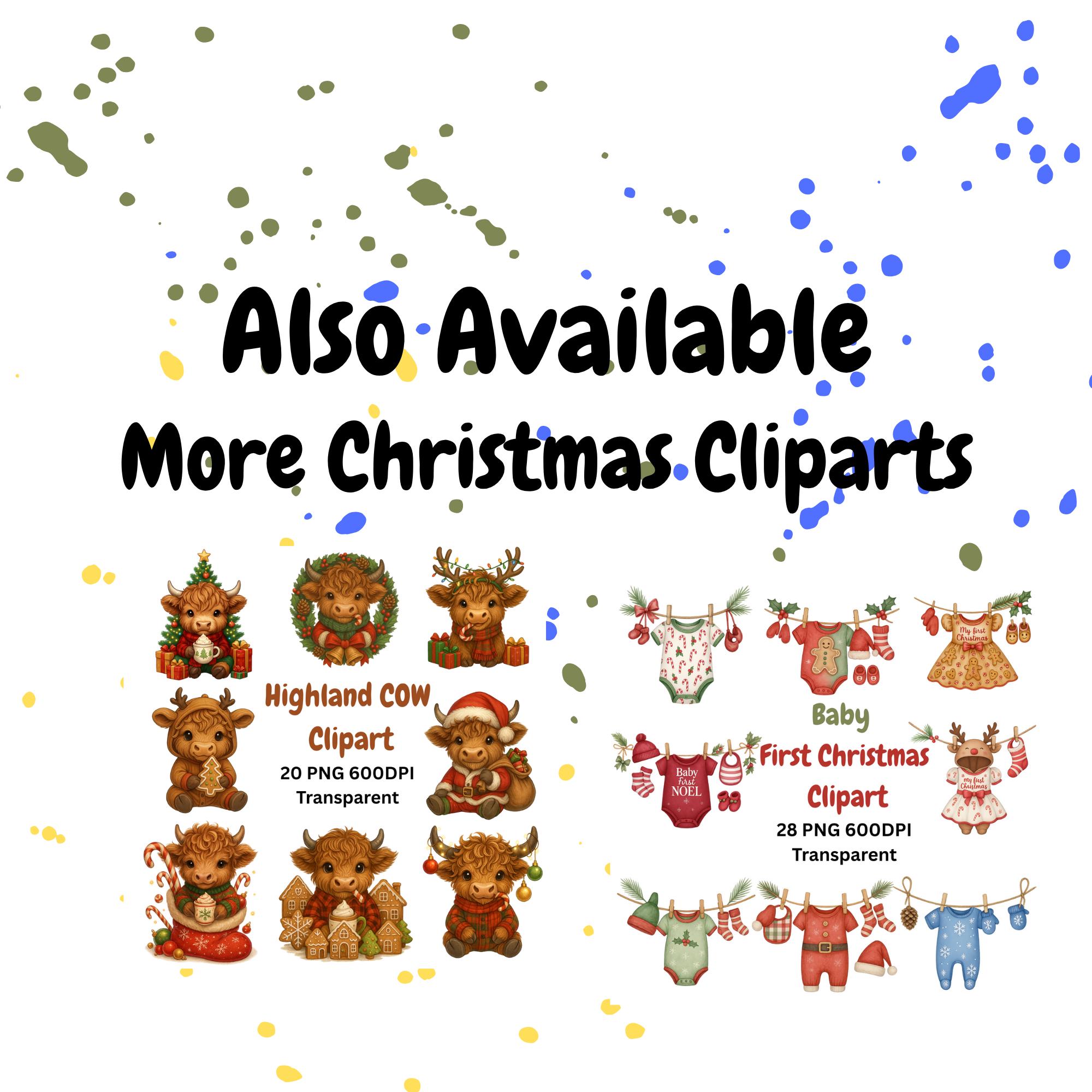 Christmas Clipart PNG Bundle gallery preview