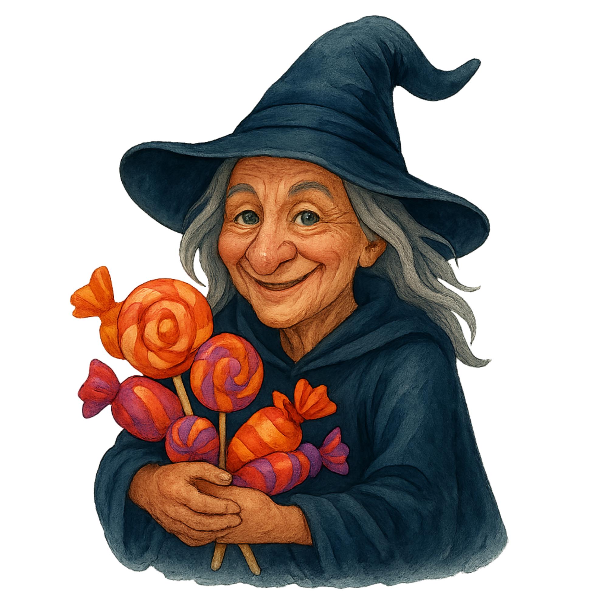 Halloween Witch Clipart PNG Bundle for Canva and small business designs
