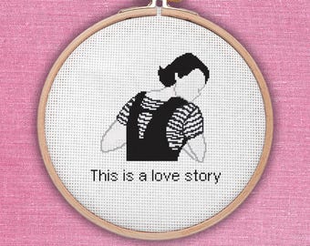 Schema per punto croce di Fleabag Love Story
