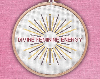Schema punto croce divino femminile