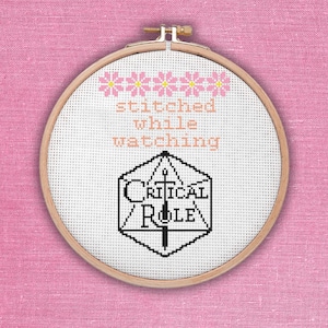 Stitched While Watching Critical Role Pattern