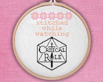 Stitched While Watching Critical Role Pattern