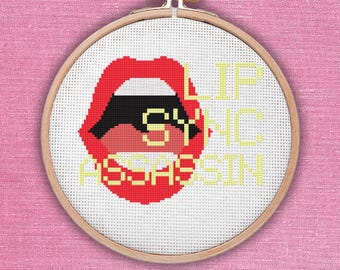 Schema punto croce Lip Sync Assassin