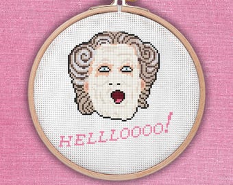 Schema per punto croce di Mrs. Doubtfire