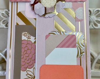 Pink and Gold Envelope Folio