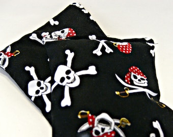 Pirate Hand/Pocket Warmers, Hot Pack, Cold Pack, Rice Filled, Ecofriendly, Reusable, Microwaveable, Therapy, Chemical Free, Freezer Safe