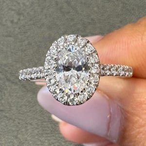 1 Karat Oval Diamant Verlobungsring, 1 Karat Diamant Ring, Oval Diamantring, Oval Verlobungsring, 1 Karat Oval Ring