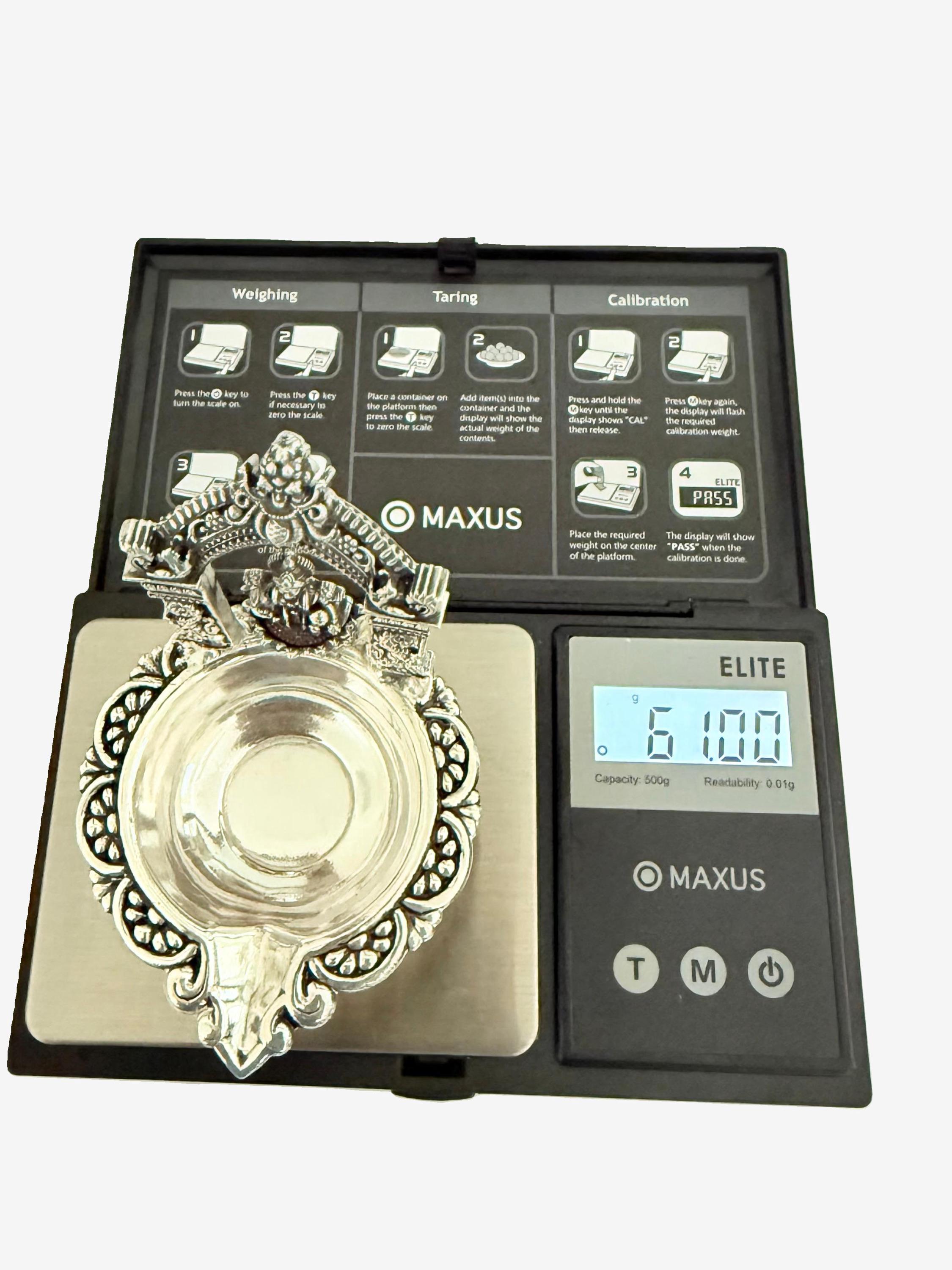 925 Pure Silver Kamakshi Deepam | Gaja Lakshmi Vilakku | Silver