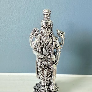 Pure Silver 925 Hallmarked Antique Satyanarayana Swamy Idol | Satyanarayana Pooja | Satyanarayana Idol