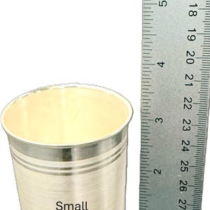 999 Pure Silver Glass – BIS Hallmarked for Purity | silver glass | silver cup | silver water glass | pure silver glass SmallGlass 40-44 gm