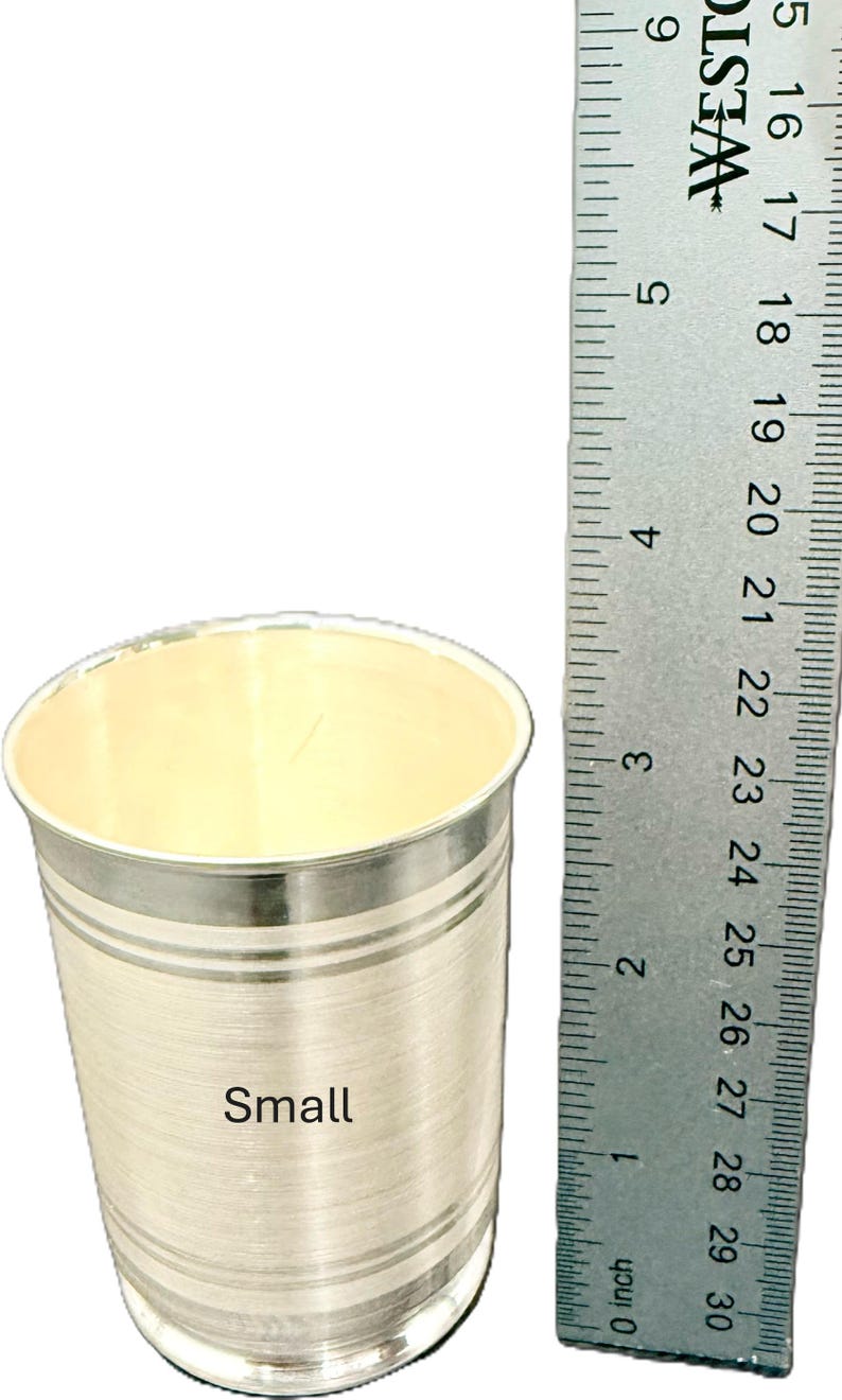 999 Pure Silver Glass – BIS Hallmarked for Purity | silver glass | silver cup | silver water glass | pure silver glass SmallGlass 40-44 gm