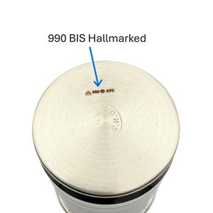 999 Pure Silver Glass – BIS Hallmarked for Purity | silver glass | silver cup | silver water glass | pure silver glass image 6