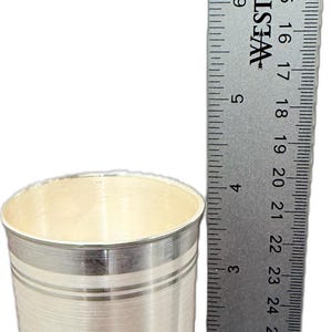 999 Pure Silver Glass – BIS Hallmarked for Purity | silver glass | silver cup | silver water glass | pure silver glass MediumGlass 61-65 gm
