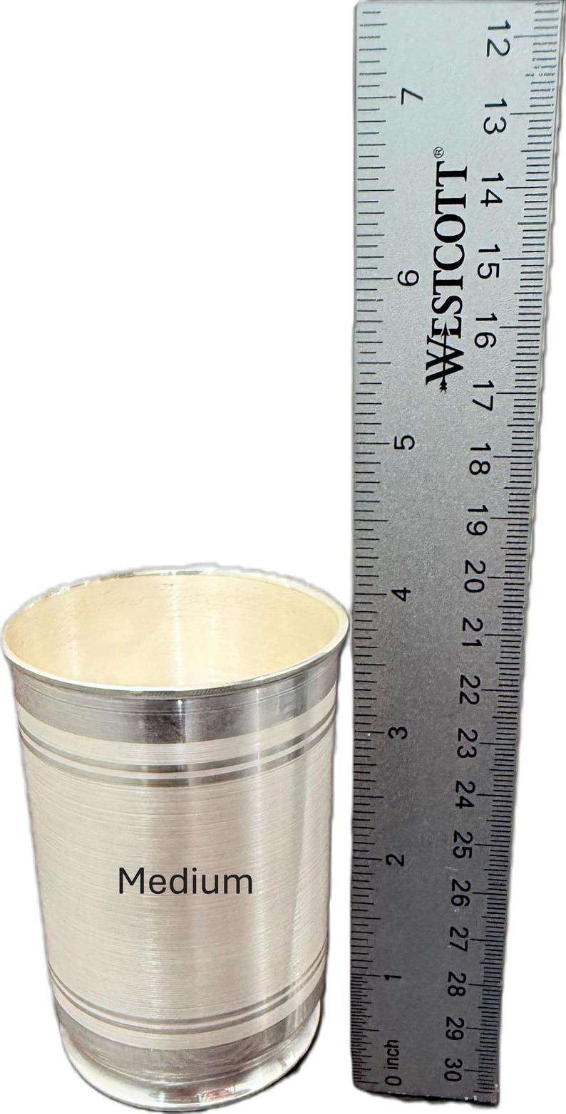 999 Pure Silver Glass – BIS Hallmarked for Purity | silver glass | silver cup | silver water glass | pure silver glass MediumGlass 61-65 gm