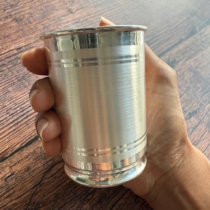 999 Pure Silver Glass – BIS Hallmarked for Purity | silver glass | silver cup | silver water glass | pure silver glass image 9