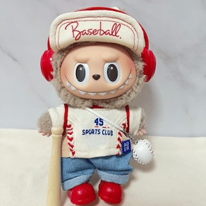 Labubu Baseball Outfit Set Labubu Clothes Gift, Clothes for Labubu Macaron, Cute Labubu Clothes Labubu Outfit, Labubu Fashion Labubu Clothes