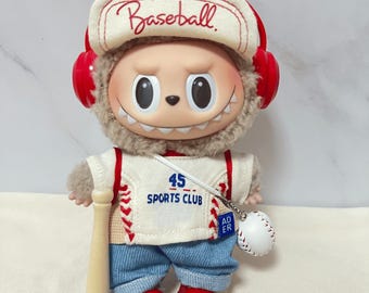 Labubu Baseball Outfit Set Labubu Clothes Gift, Clothes for Labubu Macaron, Cute Labubu Clothes Labubu Outfit, Labubu Fashion Labubu Clothes