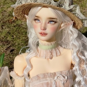 1/3 Female BJD Head, Resin 1/3 Scale Doll Head &#39;Dream&#39;, Smart Bjd Head 60cm Doll Head, Super Dollfie 1/3 Resin BJD Head
