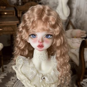 1/4 Bjd Wig Curly Doll Wig Long Bjd Mohair Wig, Curly Wig for BJD Bjd Girl Doll Wig Curly Mohair Wig for Bjd Dolls SD Msd Wig Msd Wig