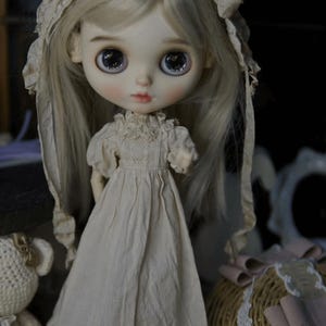 Blythe Dress, Blythe Doll clothes, Blythe Vintage Dress, Cute Dress for Blythe Neo Blythe Clothes, Custom Blythe Dress for ob24