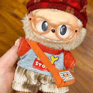 Ręcznie robione ubrania Labubu Diy ubrania Labubu, słodkie ubrania Labubu strój Labubu strój lalki, akcesoria Labubu PopMart, ubrania dla lalek