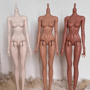 1/6 Female BJD Body, Resin Bjd Body for  1/6 Scale Head &#39;May&#39;, 27cm Doll Body Resin BJD Body, 27cm BJD Body with 3 Skin Tones