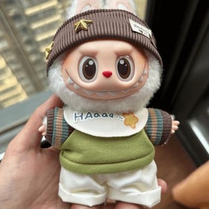 Labubu Fashion Labubu Clothes Labubu 15cm Macaron Outfit, Cute Labubu Clothes Dolls Labubu Clothes, PopMart Labubu Accessory Dimoo Clothes