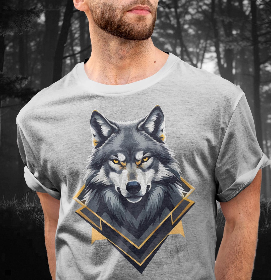 Wolf Spirit, Alpha Animal Leader Tee, Powerful Nature Shirt, Wild Wolf ...