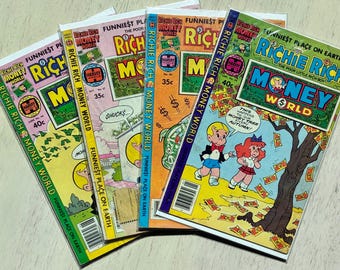 Richie Rich Money World Comic Books 1978-1980 Harvey Comics Set