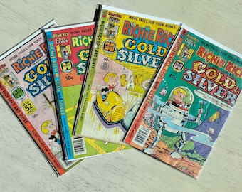 Vintage Richie Rich Gold and Silver Comics Bundle (1978-1980)