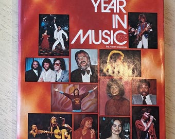 The Year in Music 1978 by Judith Glassman Vintage Music History Pop Culture Nostalgia Book Musician Gift