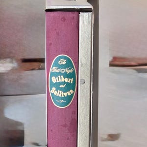 Vintage Gilbert and Sullivan First Night Book 1958 Heritage Press Opera Librettos Theatre Programs Slipcase Set Library Decor Gift