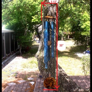 MORNING SONGWind Chime Medium Copper Blue image 2