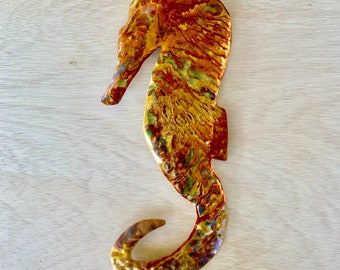 COPPER SEAHORSE-facing left