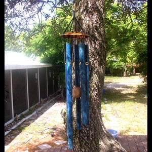 MORNING SONGWind Chime Medium Copper Blue image 4
