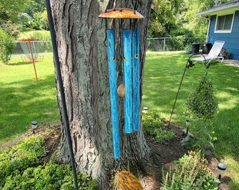 Wind Chime--Sympathy--Copper-Medium-Blue