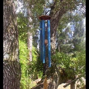 MORNING SONGWind Chime Medium Copper Blue image 5