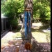 MORNING SONG--Medium Copper Wind Chime with blue patina 