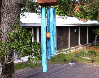 MOUNTAIN Wind Chime Large Copper Blue