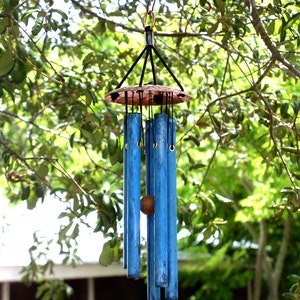 LITTLE SPIRIT Wind Chime Small Copper Blue with copper top image 4