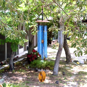 LITTLE SPIRIT Wind Chime Small Copper Blue with copper top image 6